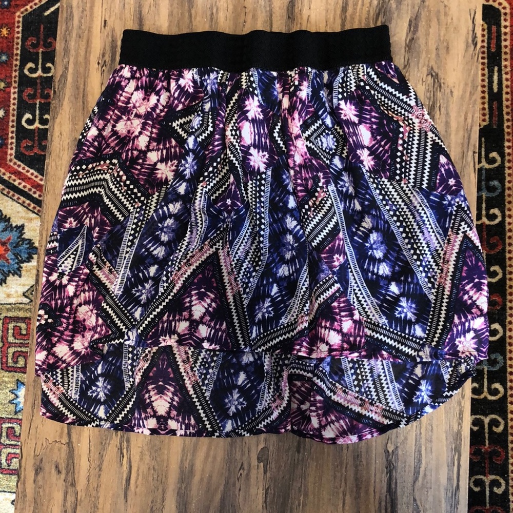 💕3/$40💕 Dynamite Skirt in Black, Purple, and Pink